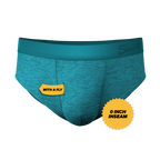 The Nerves of Teal | Teal Heather Ball Hammock® Pouch Underwear Briefs - Shinesty