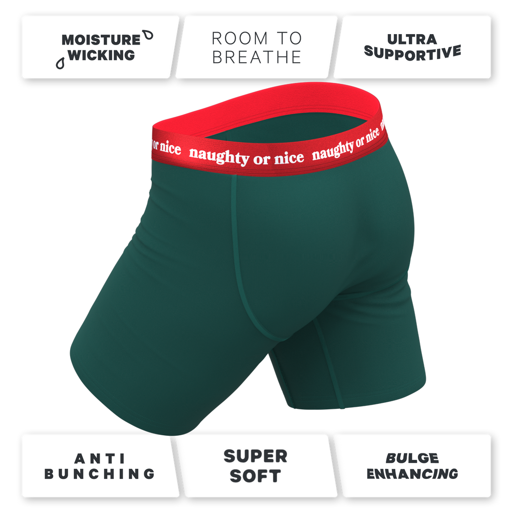 The Nice List | Flirty Waistband Ball Hammock® Boxer - Long Leg - Shinesty