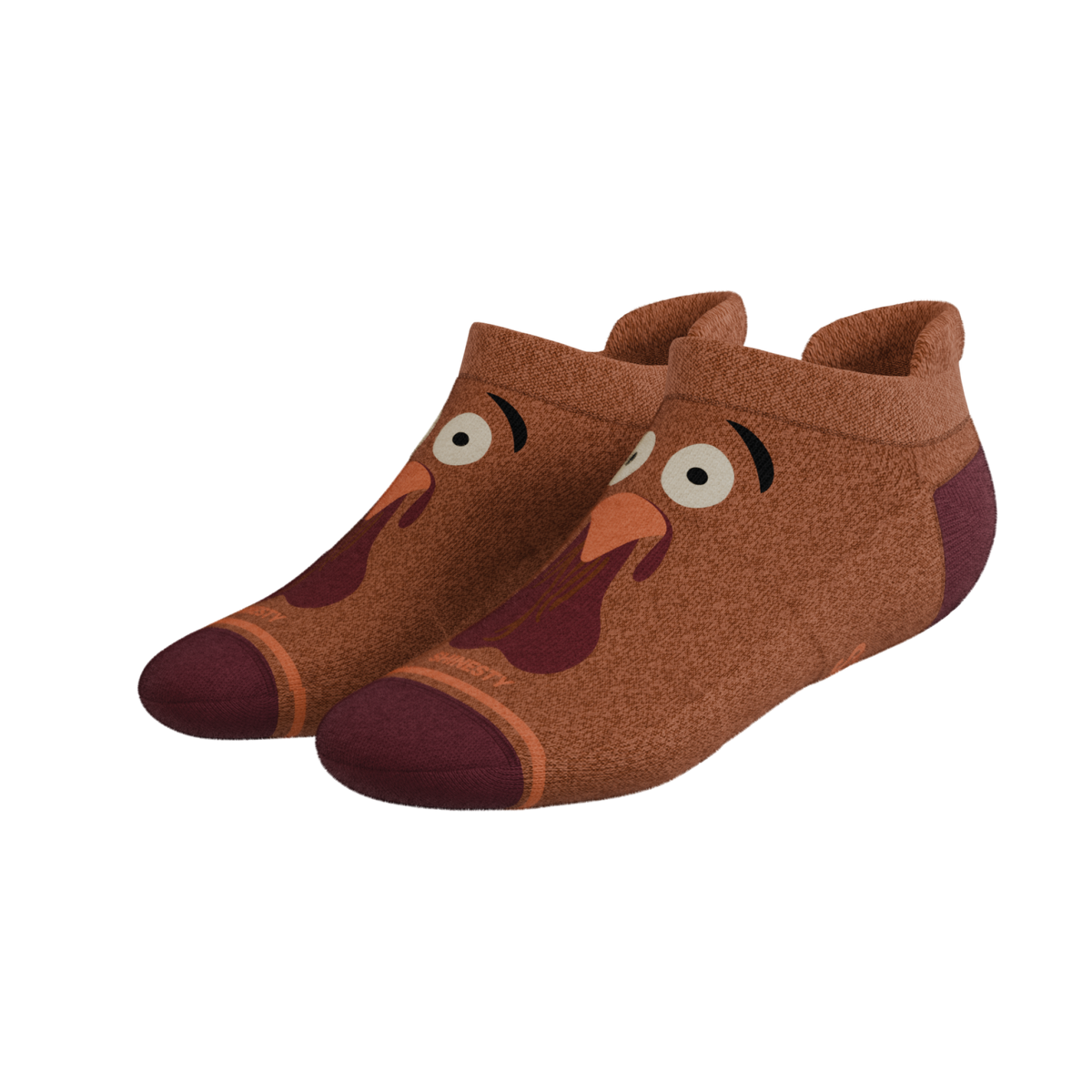 The No Leftovers | Thanksgiving Turkey Heel Hammock™ Ankle Socks - Shinesty