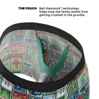 The North Pole Postage | Christmas Stamps Ball Hammock® Pouch Underwear With Fly - Shinesty