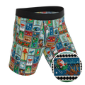 The North Pole Postage | Christmas Stamps Ball Hammock® Boxer - Long Leg - Shinesty