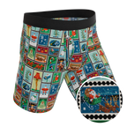 The North Pole Postage | Christmas Stamps Ball Hammock® Boxer - Long Leg - Shinesty