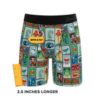 The North Pole Postage | Christmas Stamps Ball Hammock® Boxer - Long Leg - Shinesty