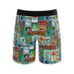 The North Pole Postage | Christmas Stamps Ball Hammock® Boxer - Long Leg - Shinesty