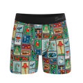 The North Pole Postage | Christmas Stamps Ball Hammock® Pouch Underwear - Shinesty