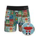 The North Pole Postage | Christmas Stamps Ball Hammock® Pouch Underwear - Shinesty