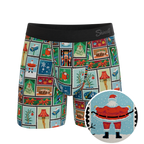 The North Pole Postage | Christmas Stamps Ball Hammock® Pouch Underwear - Shinesty
