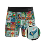 The North Pole Postage | Christmas Stamps Ball Hammock® Pouch Underwear With Fly