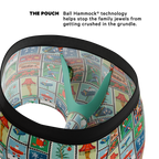 The North Pole Postage | Christmas Stamps Ball Hammock® Pouch Trunks Underwear - Shinesty