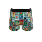 The North Pole Postage | Christmas Stamps Ball Hammock® Pouch Trunks Underwear - Shinesty