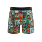 The North Pole Postage | Christmas Stamps Ball Hammock® Pouch Underwear With Fly - Shinesty