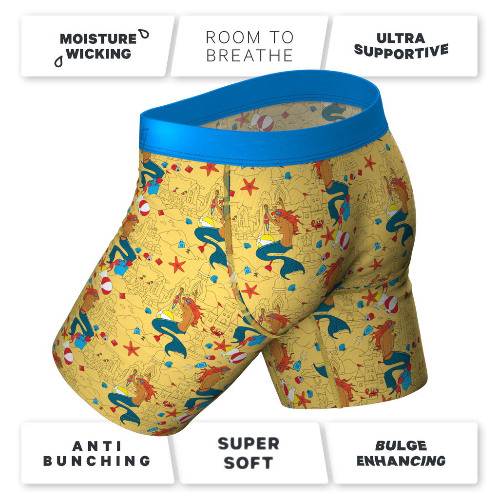 The Nudie Beach | Beach Ball Hammock® Boxer - Long Leg - Shinesty