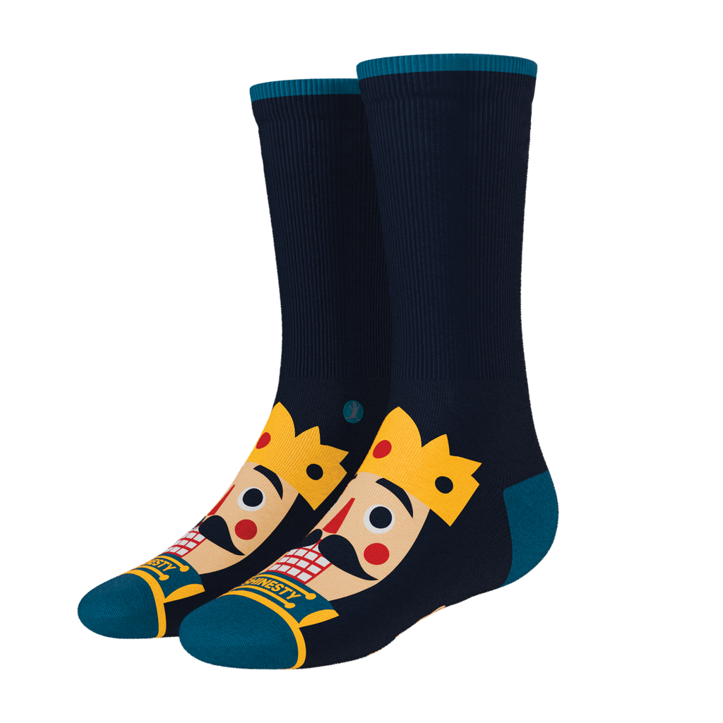 The Nut King | Nutcracker Heel Hammock™ Crew Socks - Shinesty