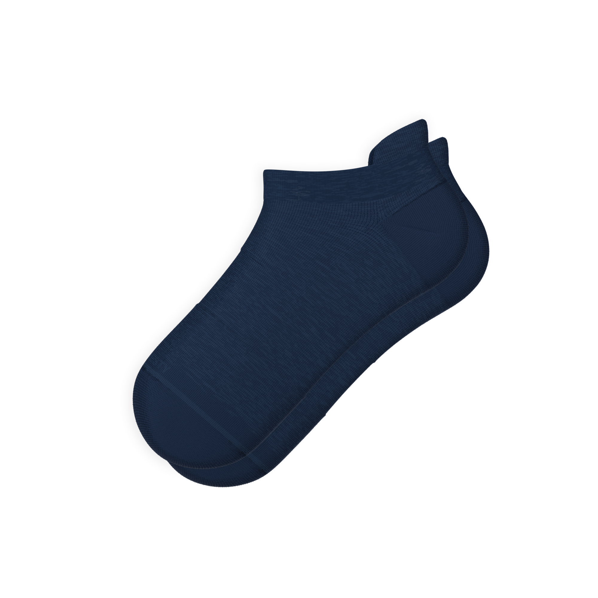 The Ocean Blue | Chambray Heather Heel Hammock™ Ankle Socks - Shinesty