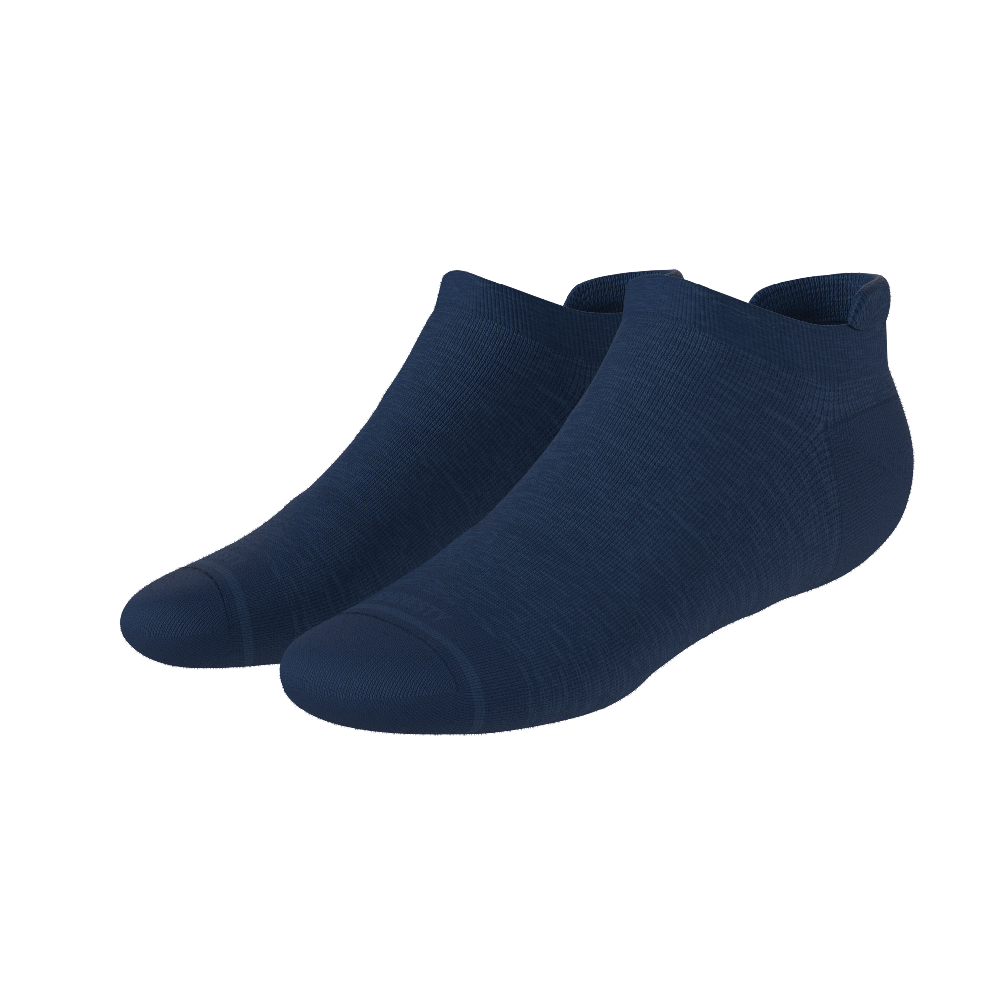 The Ocean Blue | Chambray Heather Heel Hammock™ Ankle Socks - Shinesty