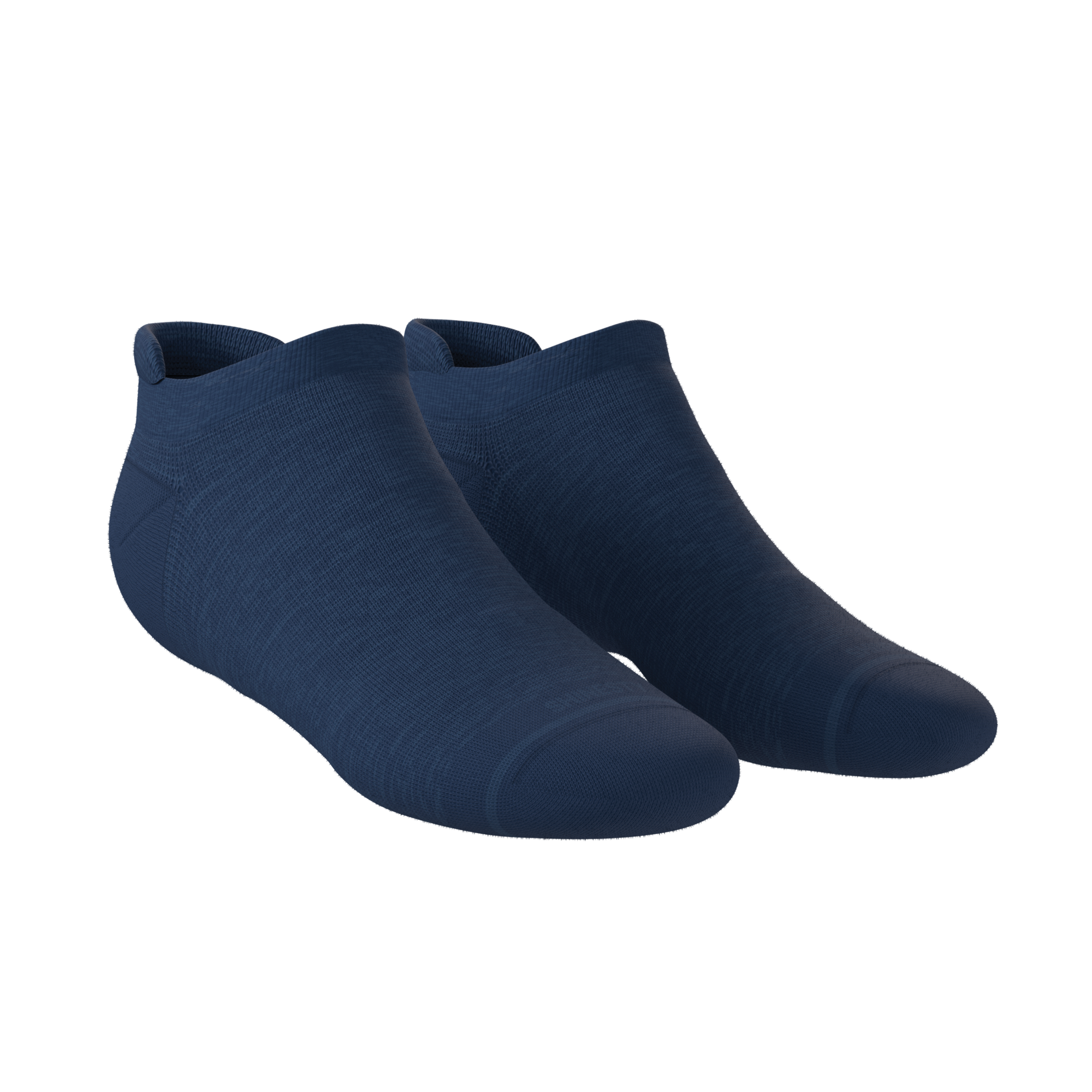 The Ocean Blue | Chambray Heather Heel Hammock™ Ankle Socks - Shinesty