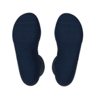 The Ocean Blue | Chambray Heather Heel Hammock™ Crew Socks - Shinesty