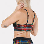 The Cappuccino | Holiday Tartan Plaid Boob Hammock™ Scoop Bralette - Shinesty