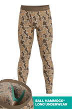 The Out Of Sight | Light Duck Camo Ball Hammock® Long Johns