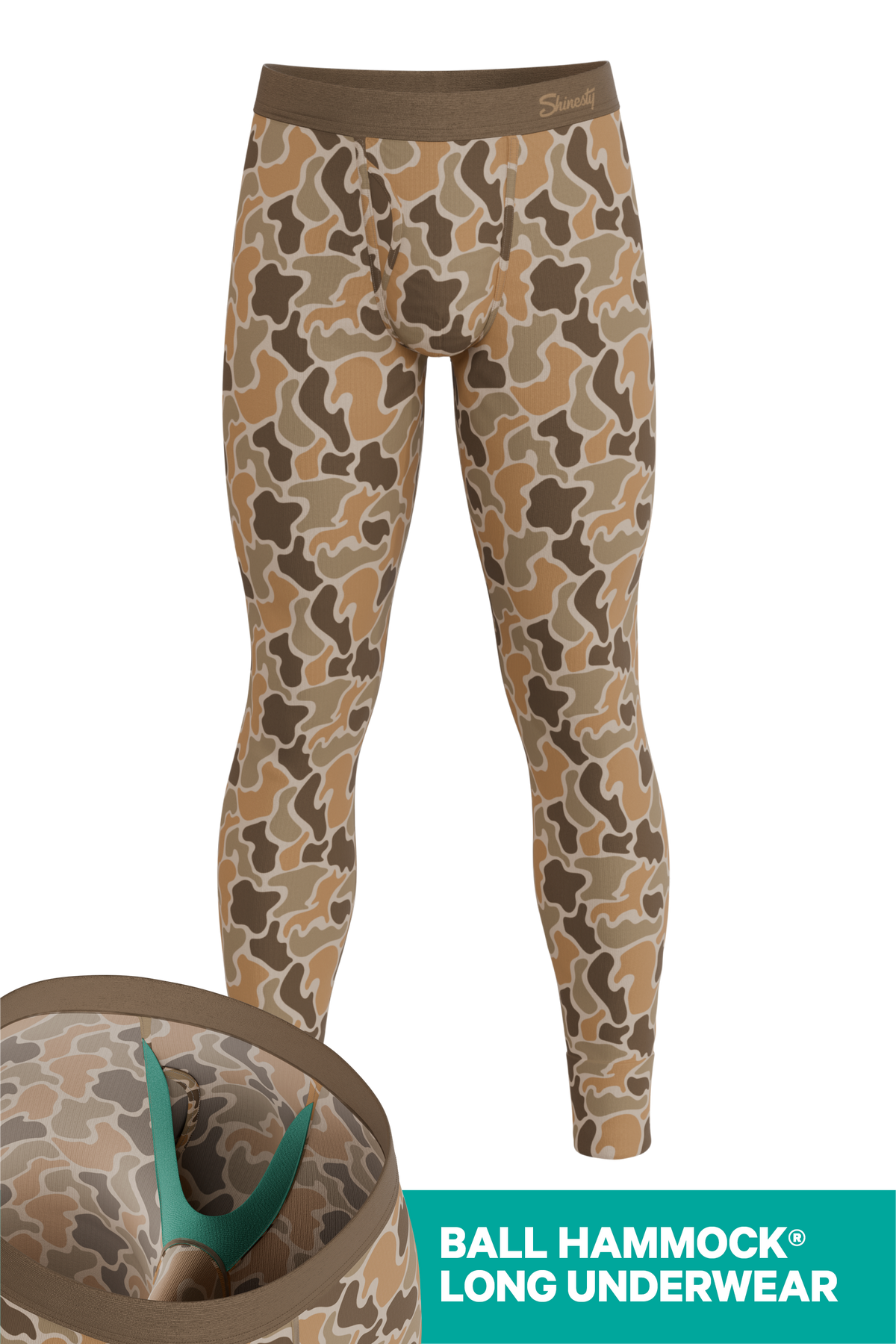 The Out Of Sight | Light Duck Camo Ball Hammock® Long Johns