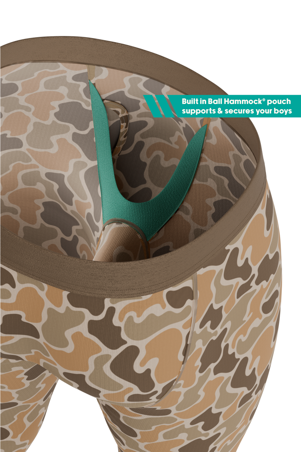 The Out Of Sight | Light Duck Camo Ball Hammock® Long Johns