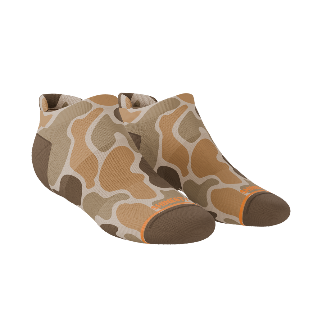 The Out Of Sight | Light Duck Camo Heel Hammock™ Ankle Socks - Shinesty