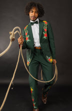 The Holiday Ham | Dark Green Holiday Placement Suit - Shinesty