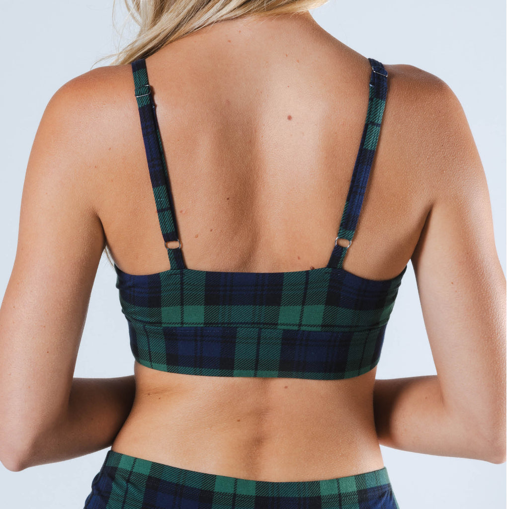The Black Watch | Tartan Plaid Boob Hammock™ Scoop Bralette - Shinesty