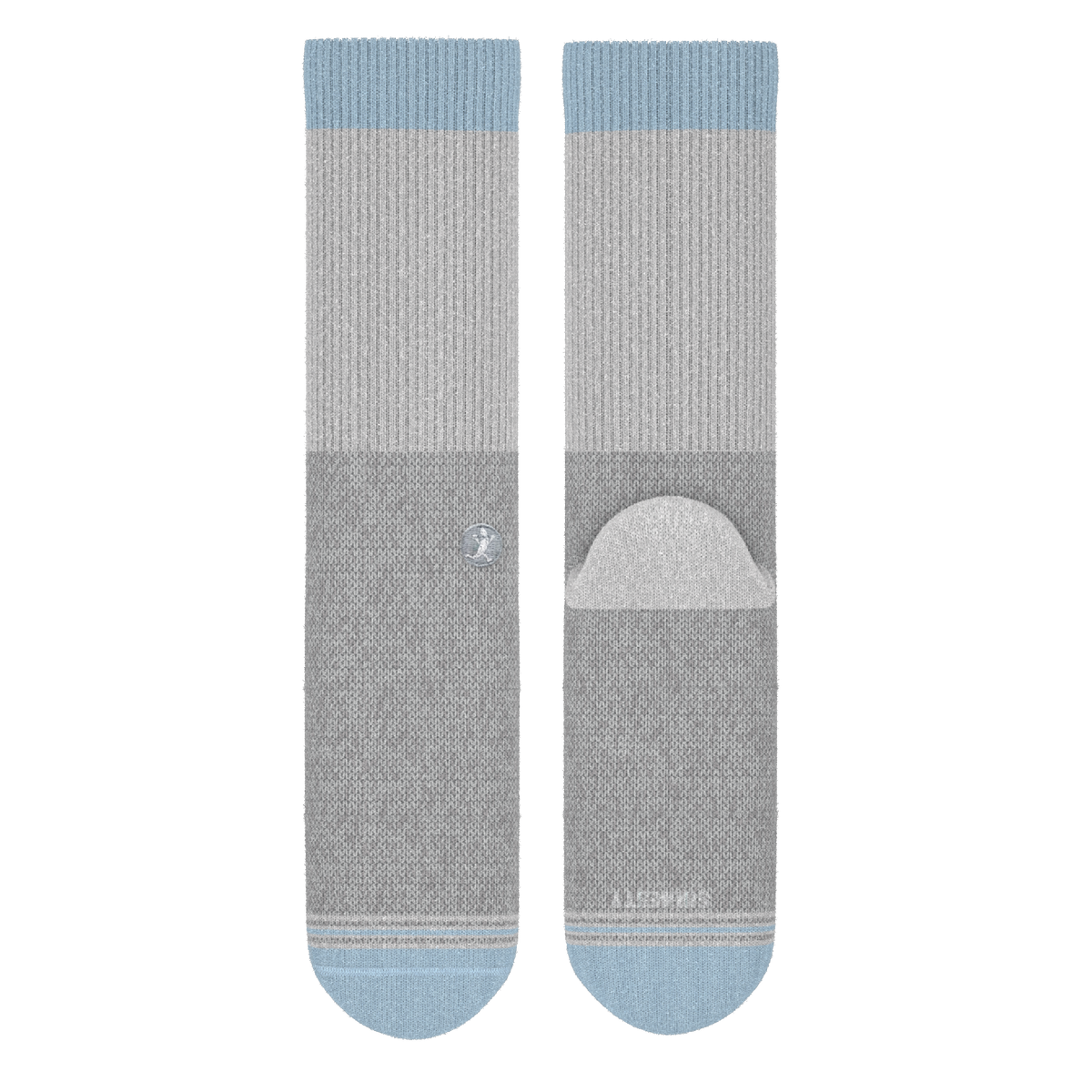The Pacific Blue | Tri Color Block Heel Hammock™ Crew Socks - Shinesty