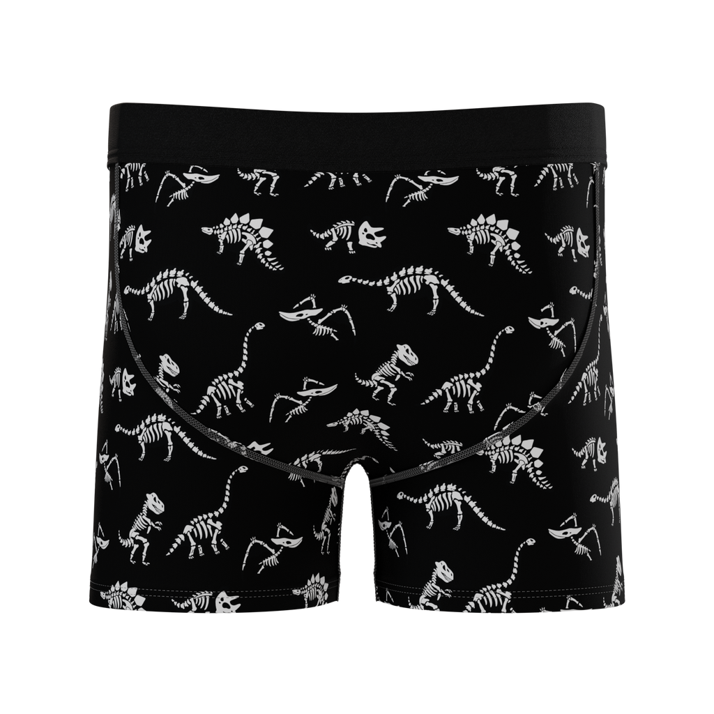 The Paleontologist | Glow in the Dark Dinosaurs Youth Boxer Briefs - Shinesty