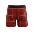 The Partridge | Red Cozy Plaid Ball Hammock® Pouch Underwear - Shinesty