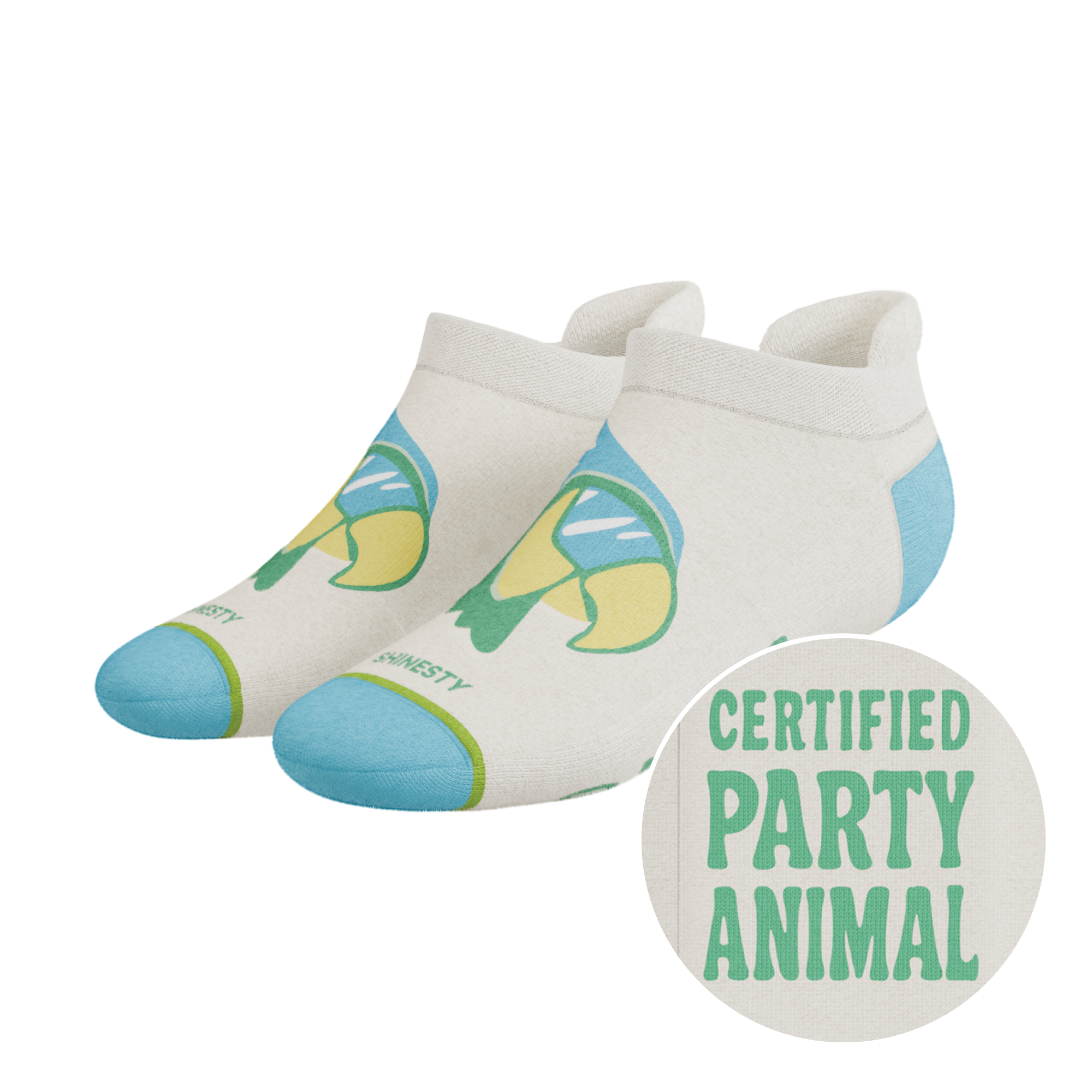 The Party Animal | Shinesty x Margaritaville® Heel Hammock™ Ankle Socks - Shinesty