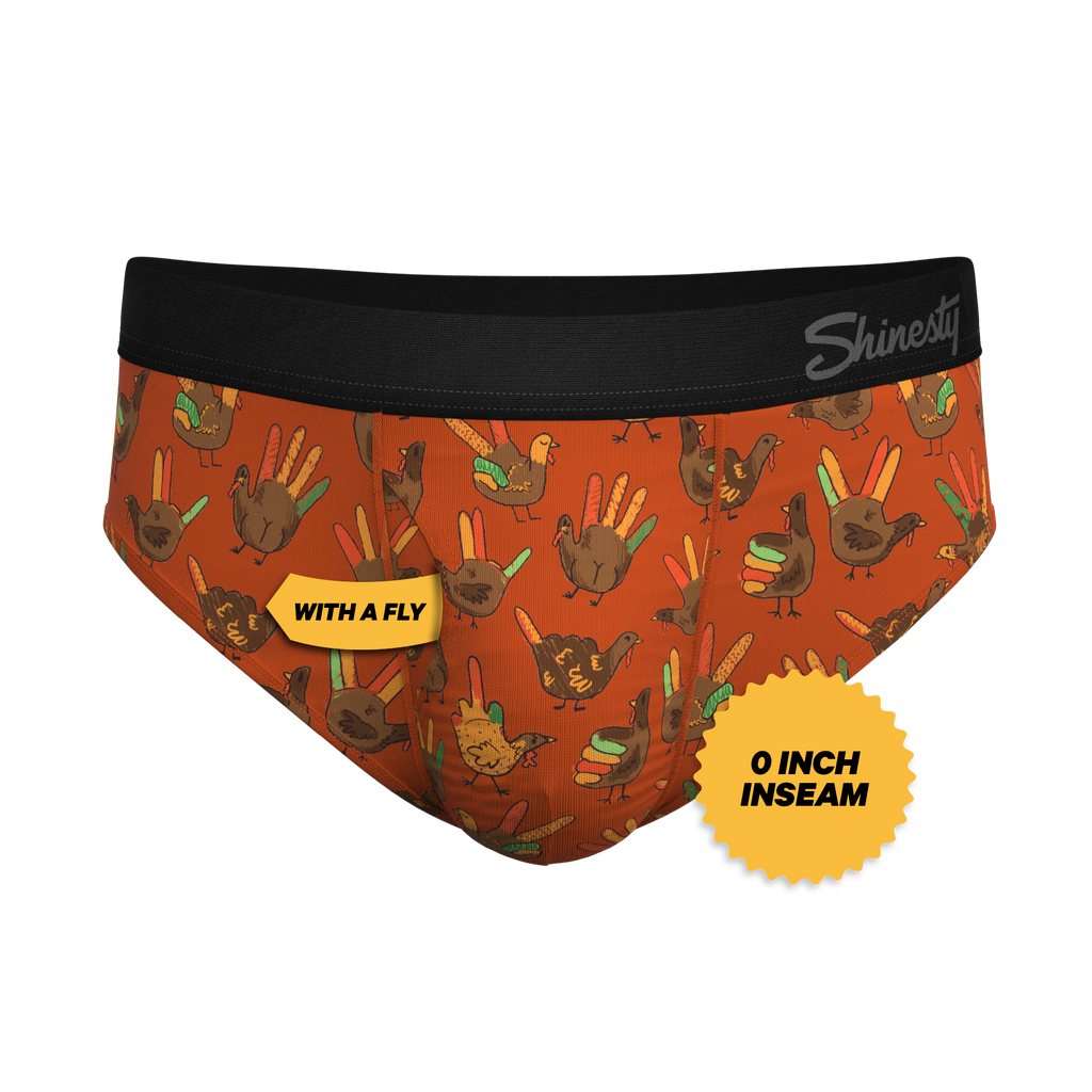 The Party Fowl | Thanksgiving Turkey Ball Hammock Pouch® Underwear Briefs - Shinesty