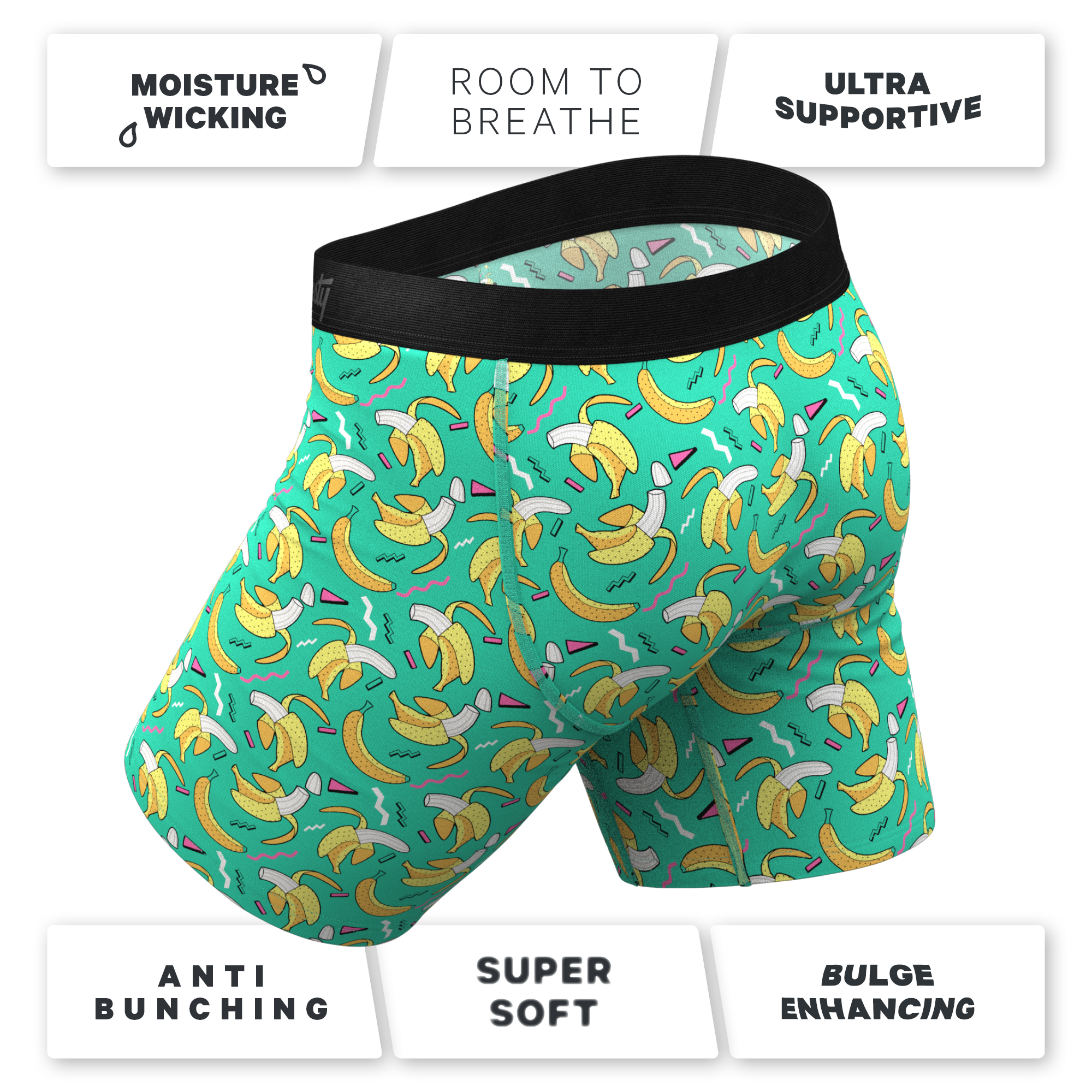 The Peel Deal | Retro Banana Ball Hammock® Boxer - Long Leg - Shinesty