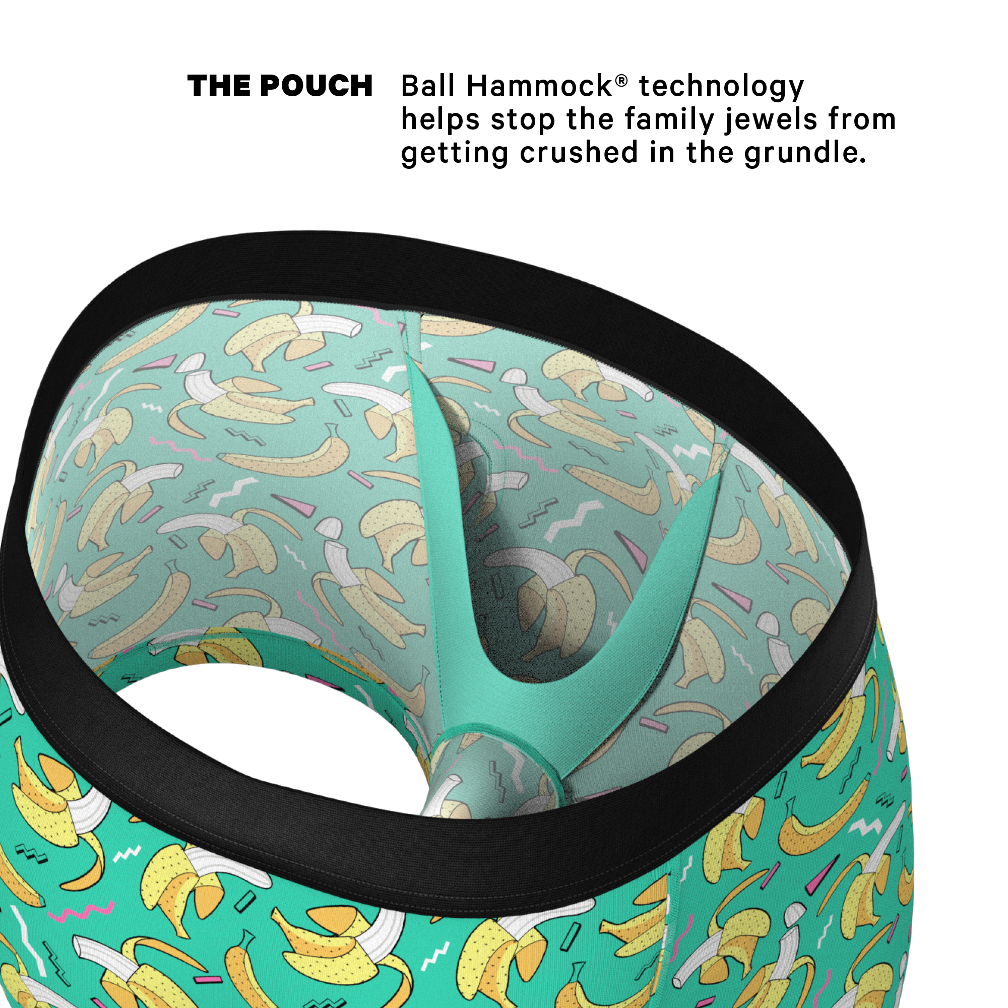 The Peel Deal | Retro Banana Ball Hammock® Pouch Trunks Underwear - Shinesty