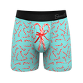 The Peppermint Pimp Canes | Candy Cane Ball Hammock® Pouch Underwear With Fly - Shinesty