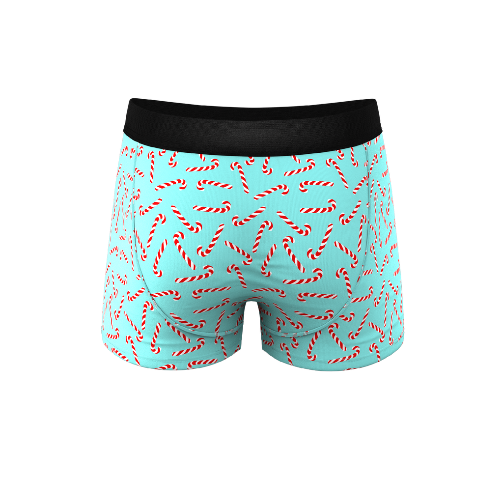 The Peppermint Pimp Canes | Candy Cane Ball Hammock® Pouch Trunks Underwear - Shinesty