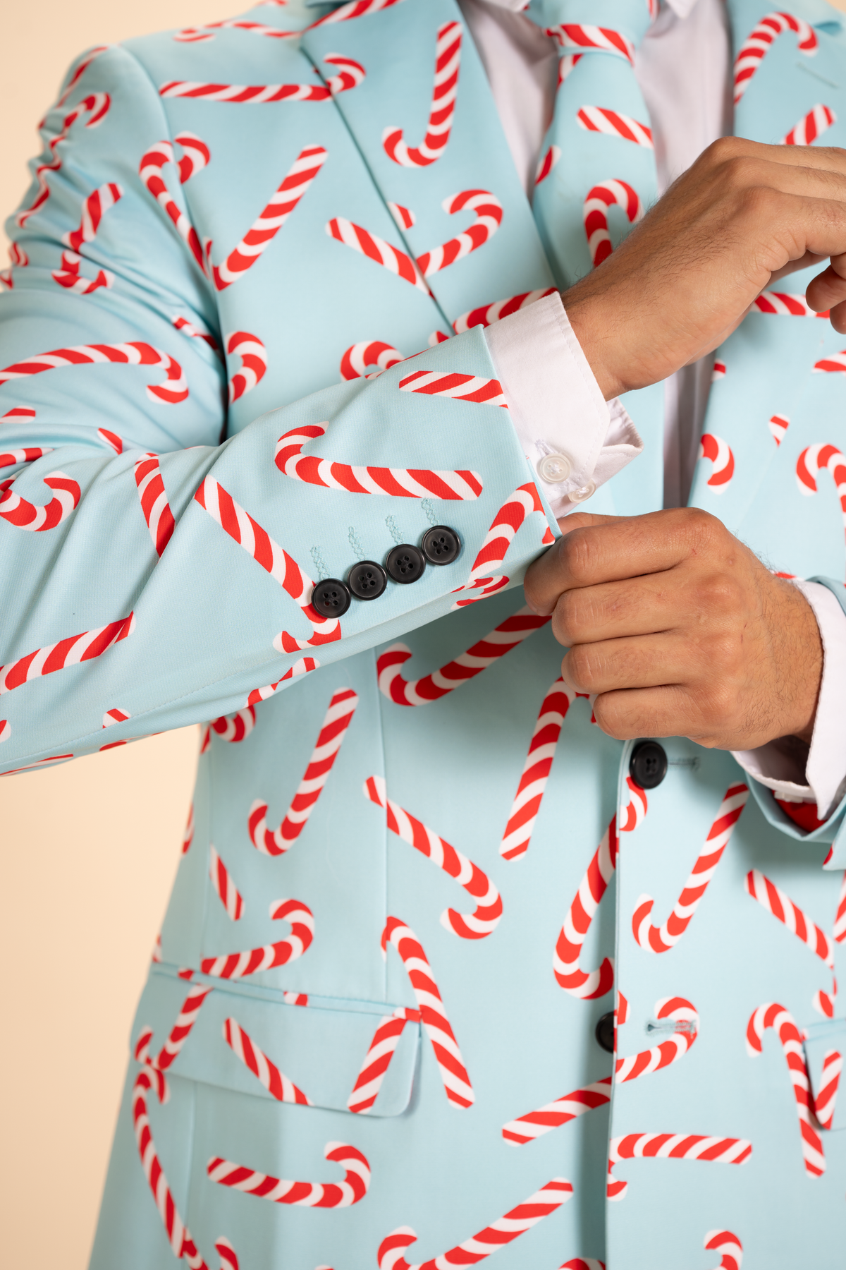 The Peppermint Pimp Canes | Candy Cane Men's Novelty Suit - Shinesty