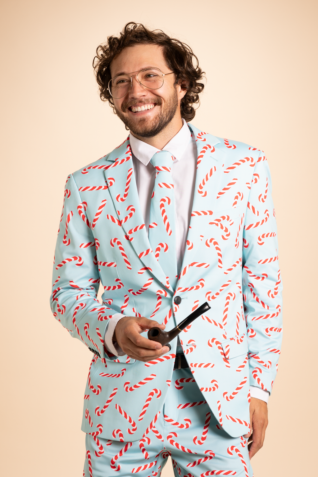 The Peppermint Pimp Canes | Candy Cane Men's Novelty Suit - Shinesty