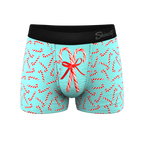 The Peppermint Pimp Canes | Candy Cane Ball Hammock® Pouch Trunks Underwear - Shinesty
