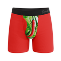 The Picante | Chili Pepper Ball Hammock® Pouch Underwear With Fly - Shinesty
