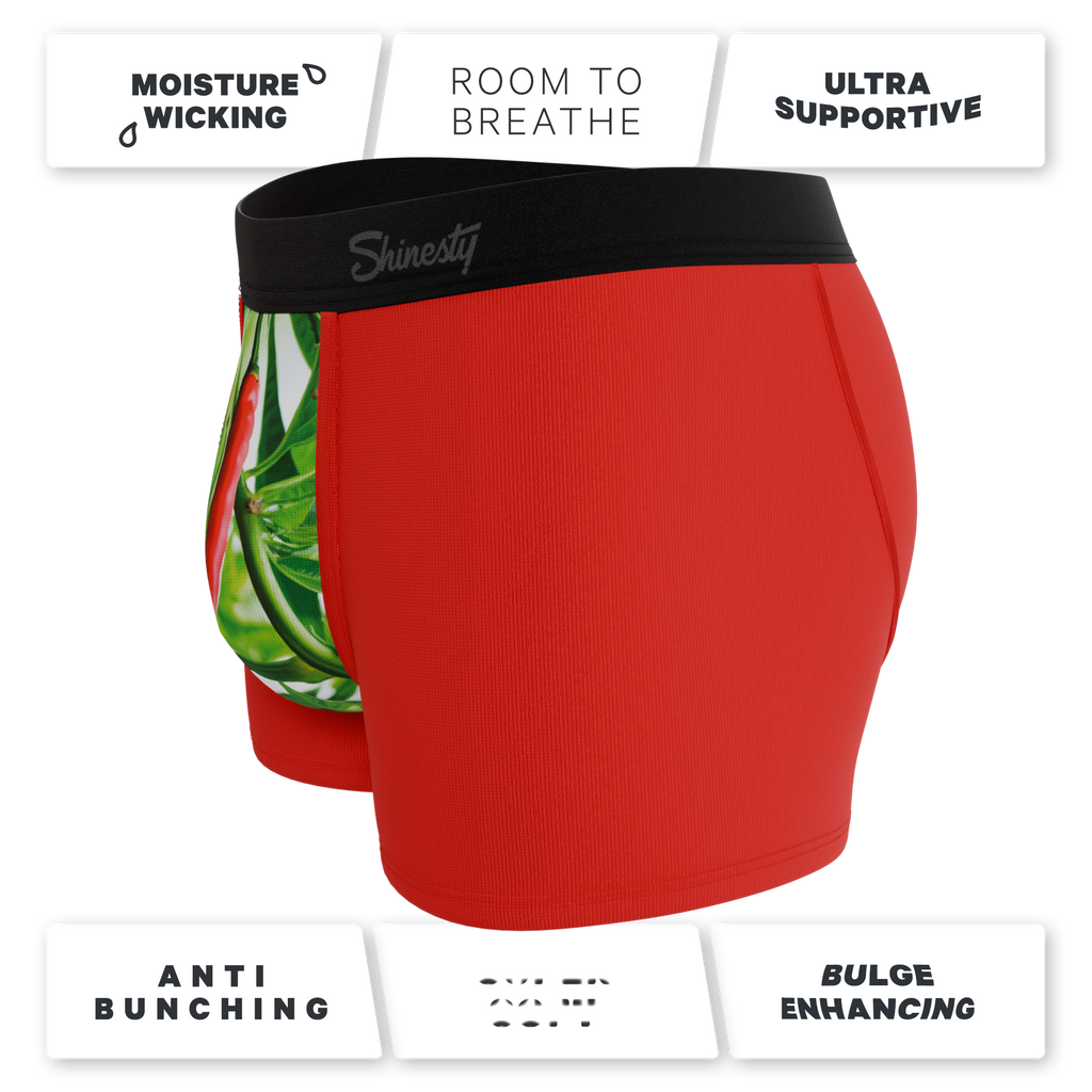 The Picante | Chili Pepper Ball Hammock® Pouch Trunks Underwear - Shinesty