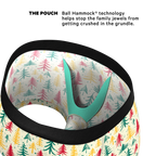 The Pine Tree Playboy | Retro Christmas Trees Ball Hammock® Pouch Trunks Underwear - Shinesty