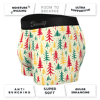 The Pine Tree Playboy | Retro Christmas Trees Ball Hammock® Pouch Trunks Underwear - Shinesty