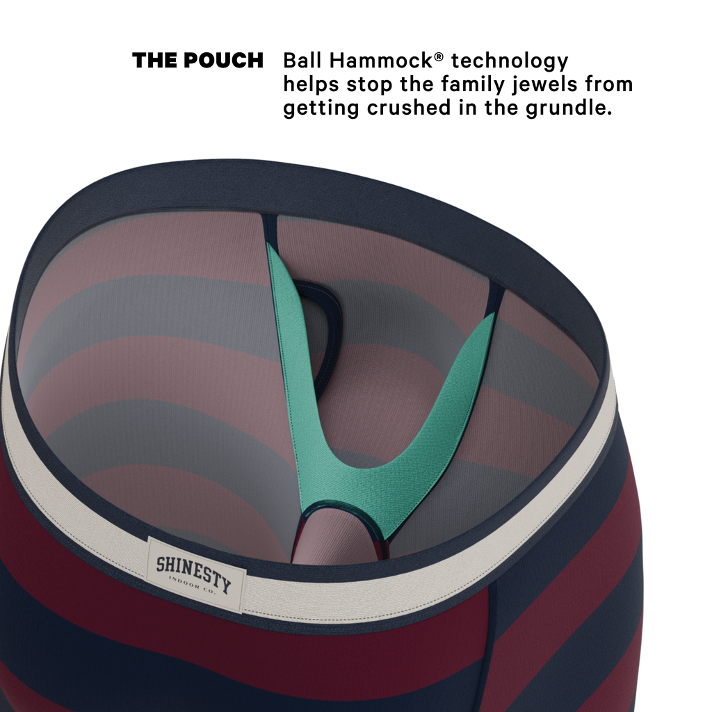 The Pitch | Rugby Stripe Ball Hammock® Boxer - Long Leg - Shinesty