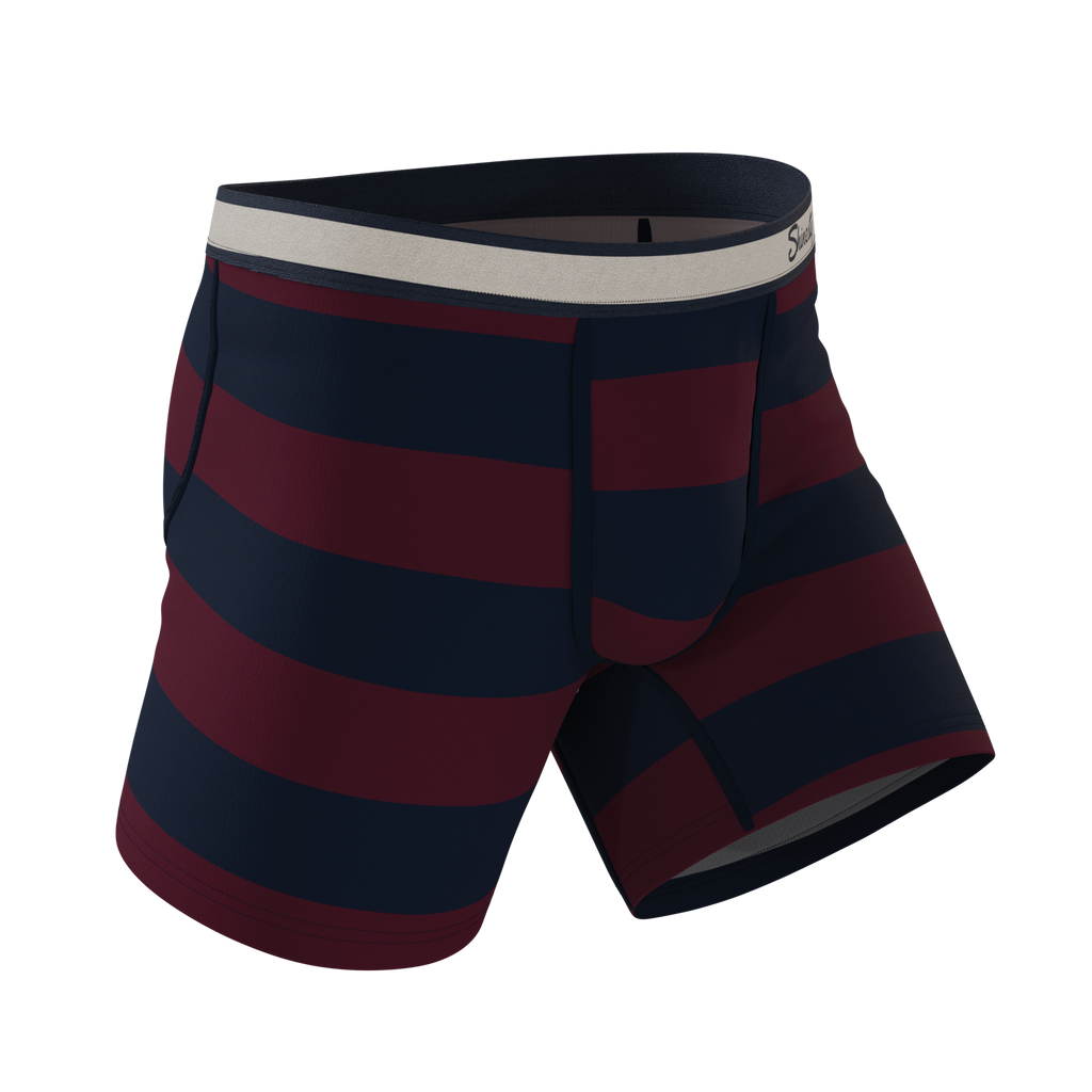 The Pitch | Rugby Stripe Ball Hammock® Pouch Underwear - Shinesty