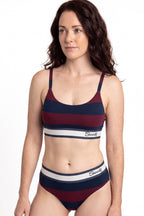 The Pitch | Rugby Stripe Bralette - Shinesty