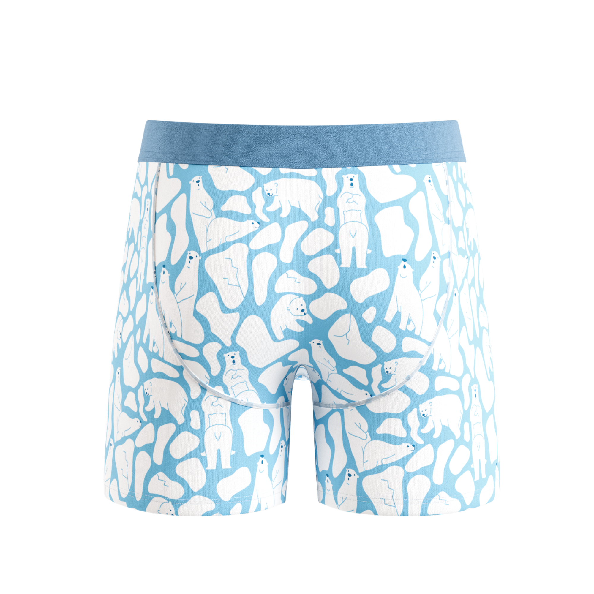 The Polar Polka | Polar Bear Scene Ball Hammock® Pouch Underwear - Shinesty