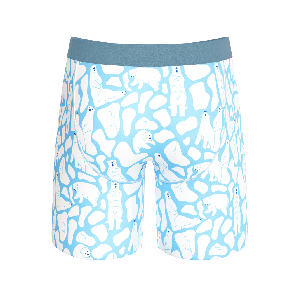 The Polar Polka | Polar Bear Scene Ball Hammock® Boxer - Long Leg - Shinesty