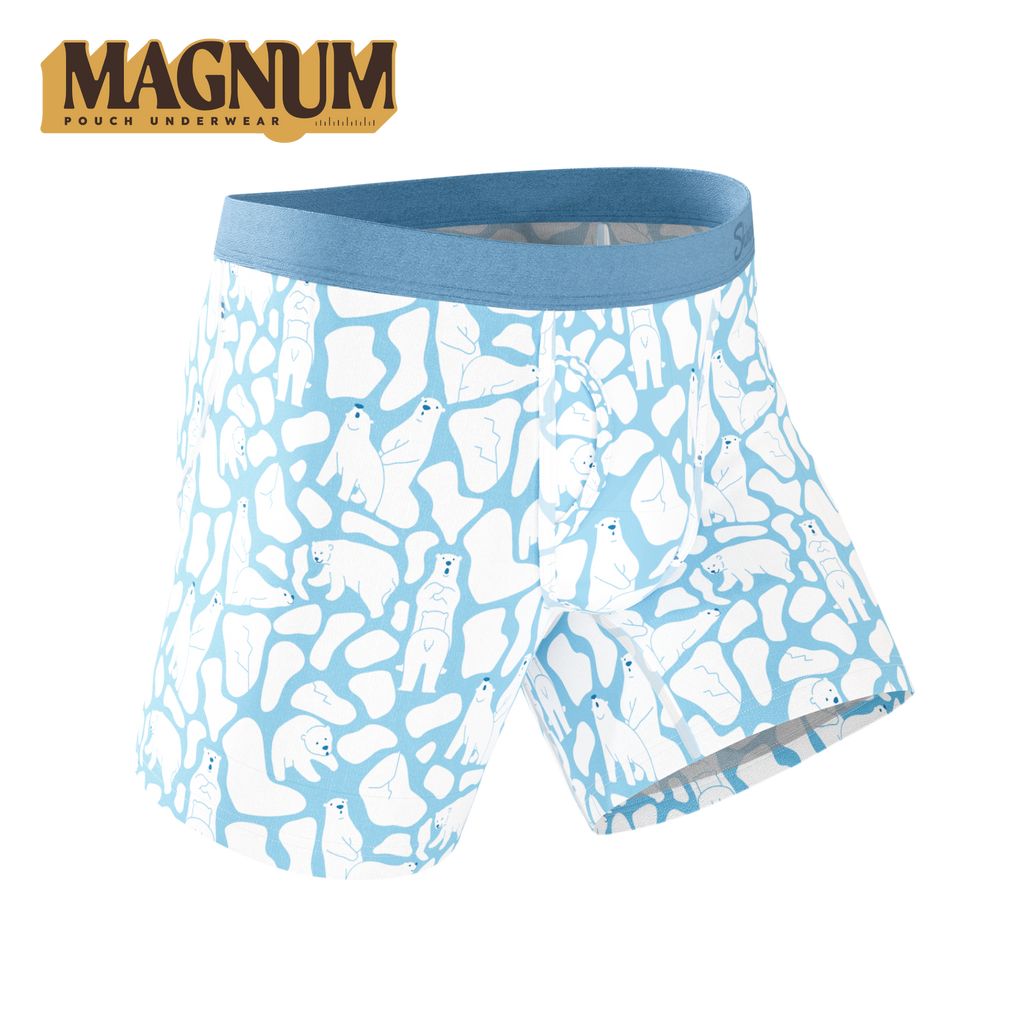 The Polar Polka | Polar Bear Scene Ball Hammock® Magnum Big Pouch Underwear - Shinesty